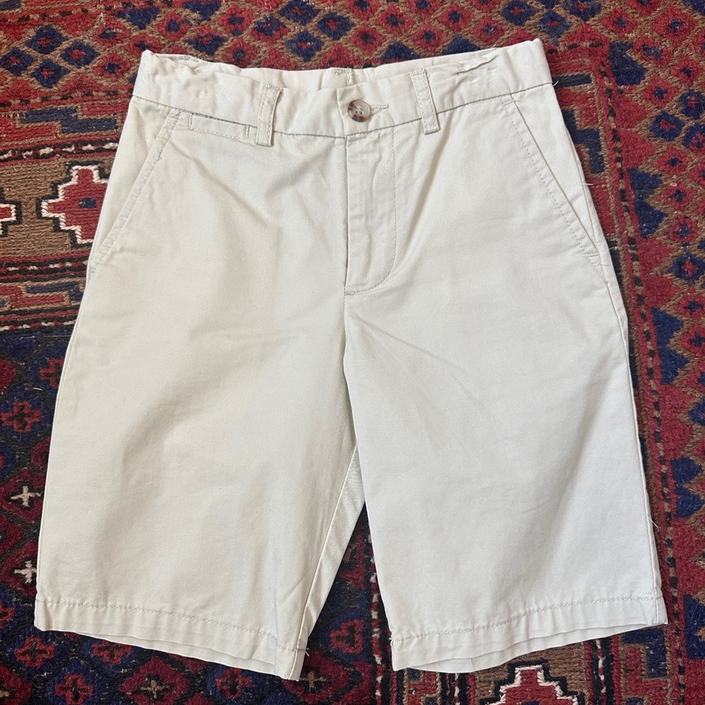 Ralph Lauren Cream Flat Front Shorts